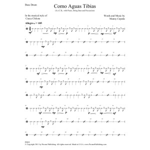 Como Aguas Tibias - Bass Drum